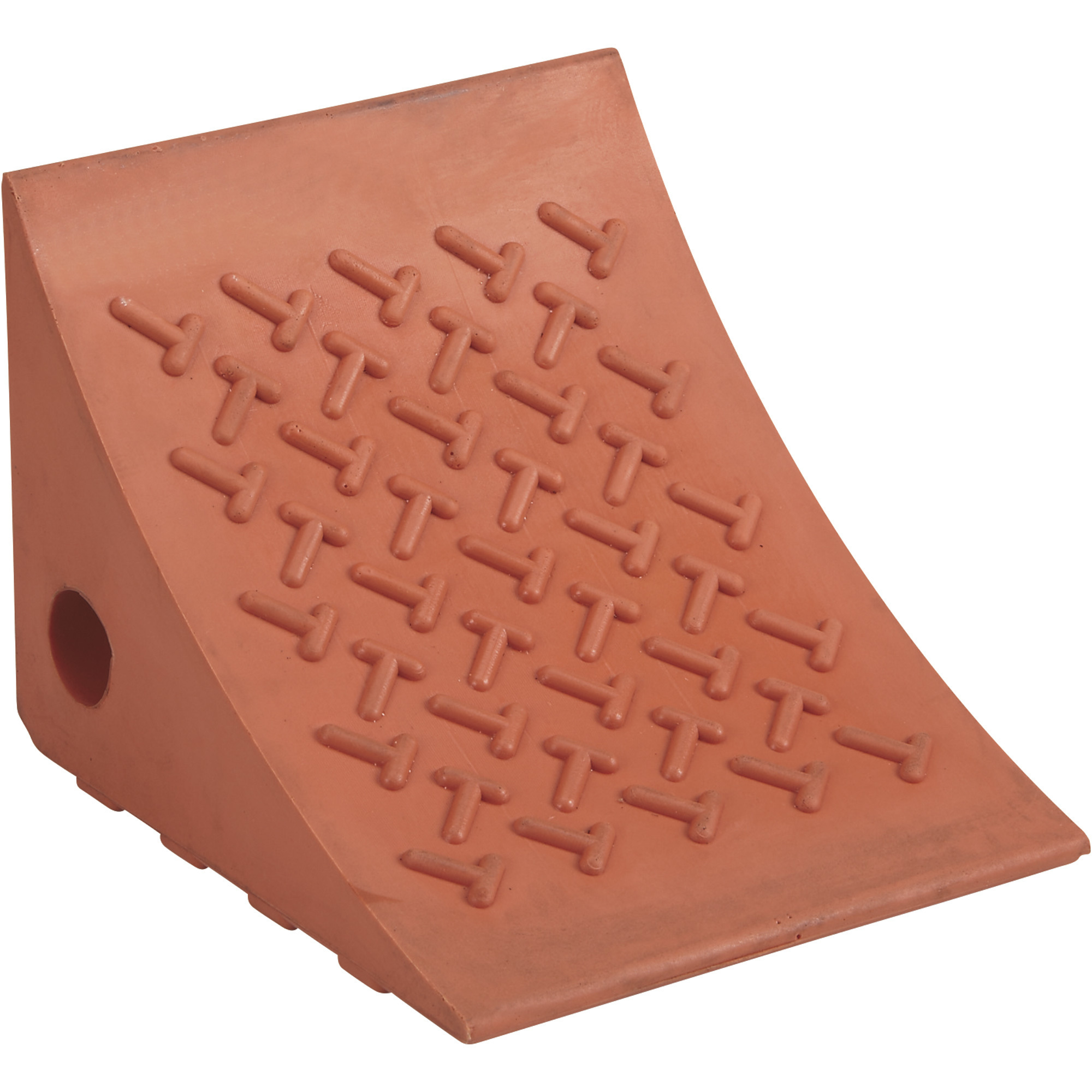 Ironton Polyurethane Wheel Chock, 7.87in. x 7in. x 5.9in., Heavy-Duty Tire Stop